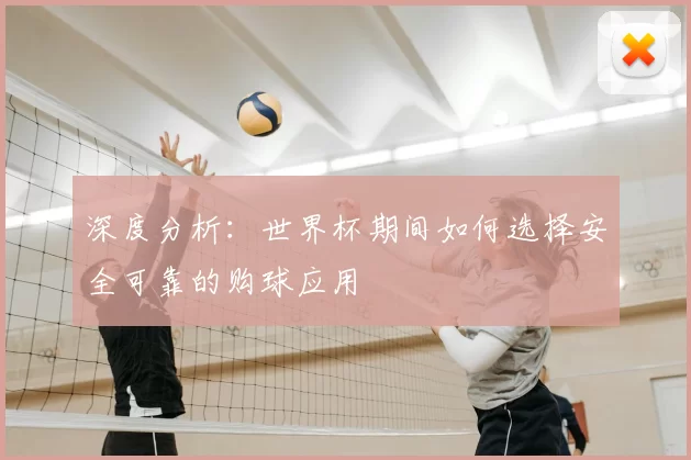 深度分析:世界杯期间如何选择安全可靠的购球应用
