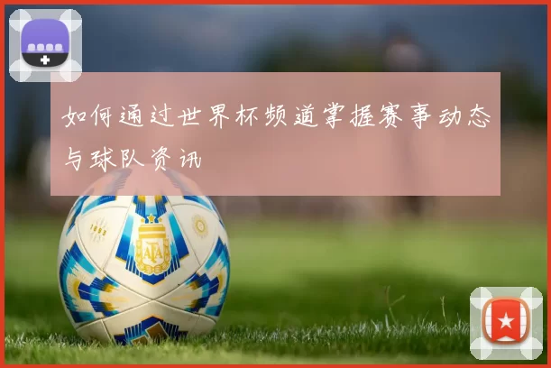 如何通过世界杯频道掌握赛事动态与球队资讯