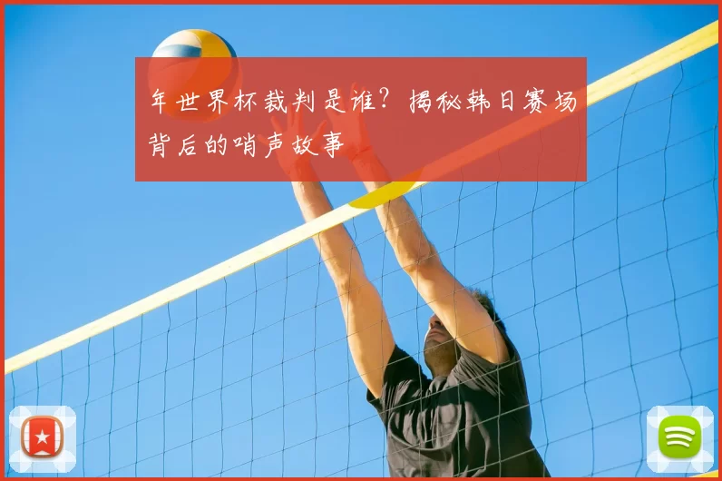 年世界杯裁判是谁？揭秘韩日赛场背后的哨声故事